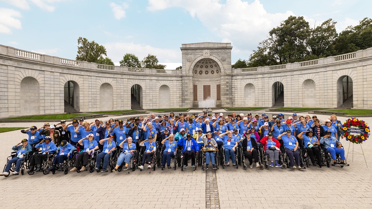 Honor Flight 2021 all women flight