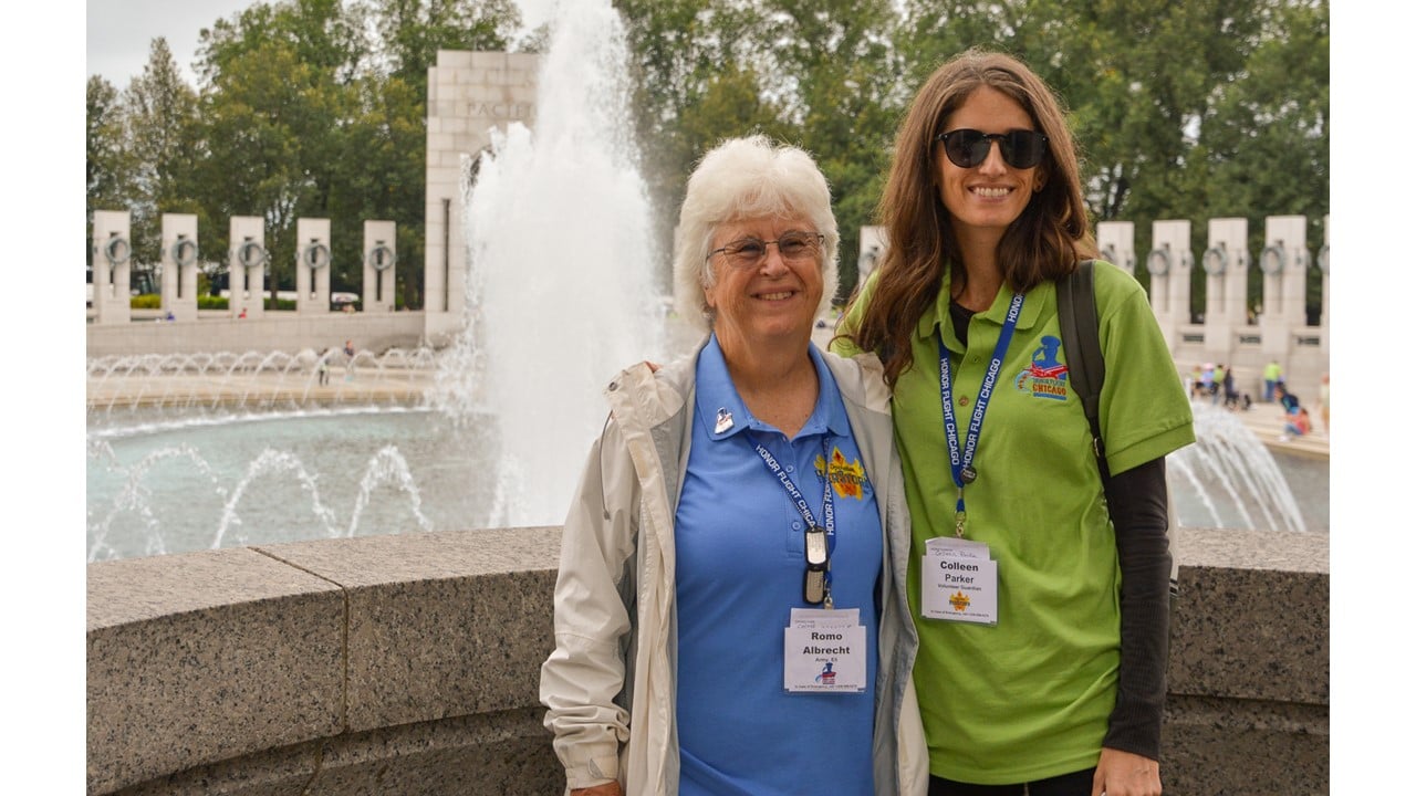 Colleen Smithe with Honor Flight 2021
