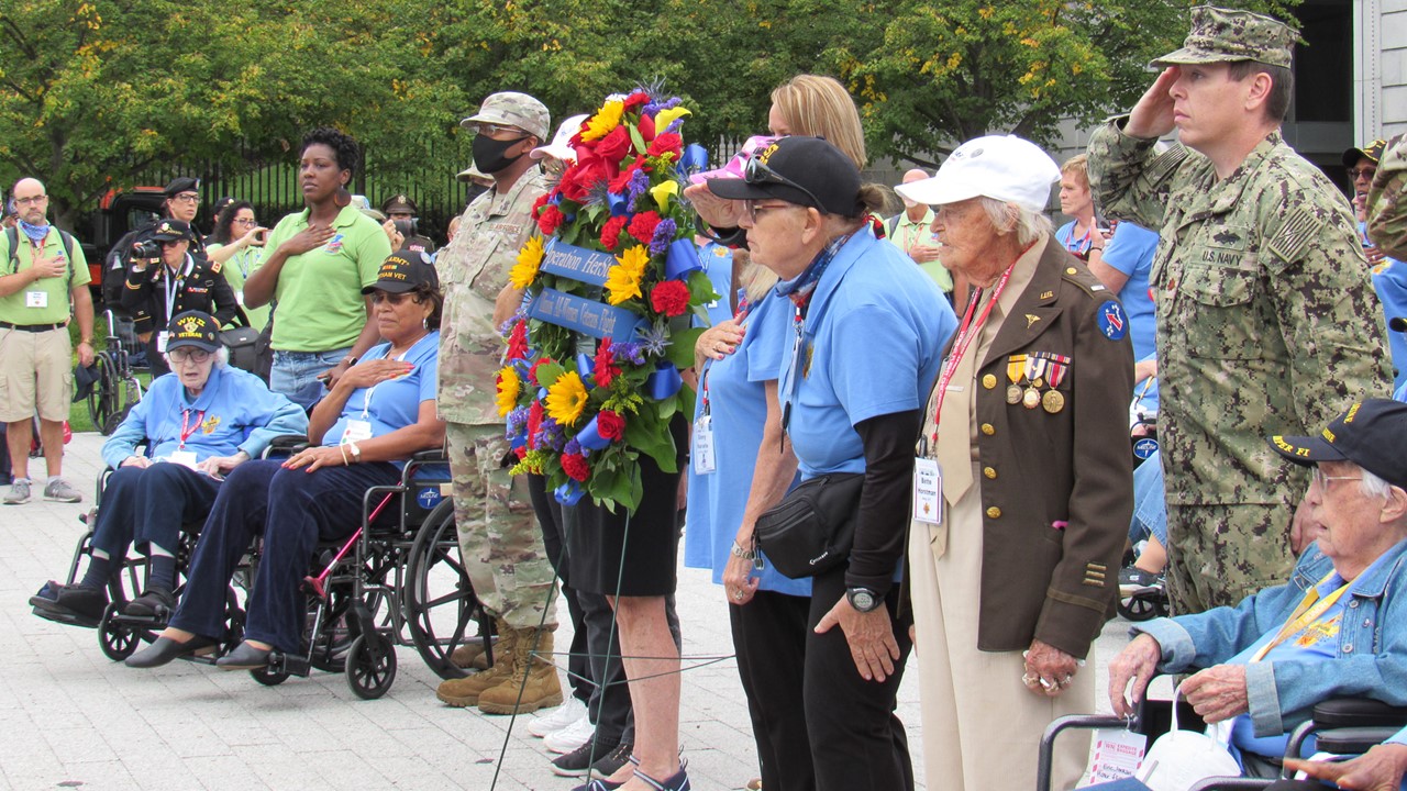 Honor Flight 2021 ceremony