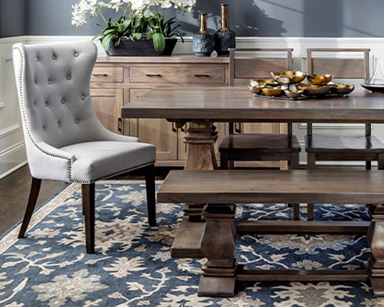 Bristow Greige Dining Room